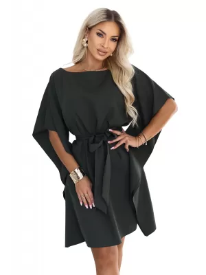 Dámské šaty NUMOCO SOFIA 287-46 TMAVÁ KHAKI
