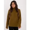 Dámský svetr WOOL FASHION ITALIA AT-SW-2342-1.35 OLIVE