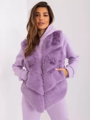 Dámská vesta WOOL FASHION ITALIA AT-KZ-2349.00P BRIGHT PURPLE