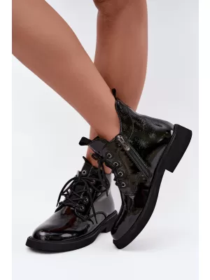 Dámské kotníkové boty D&A CR62-3338 BLACK