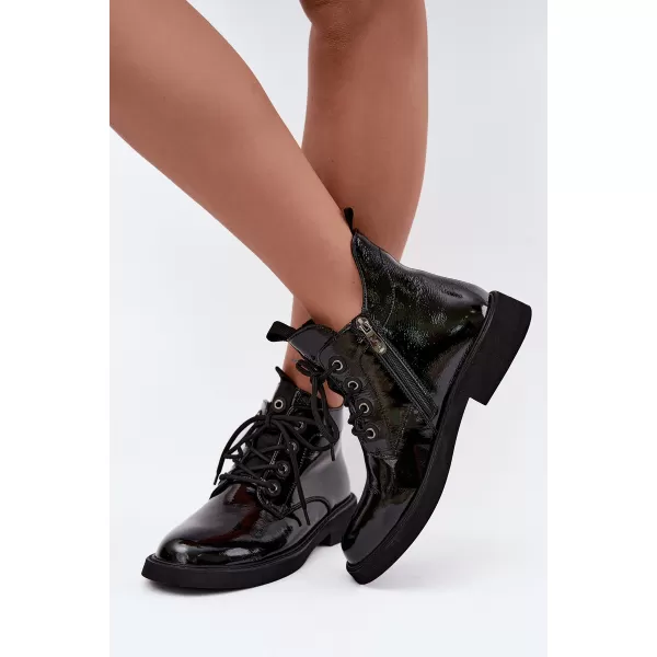  Dámské kotníkové boty D&A CR62-3338 BLACK 