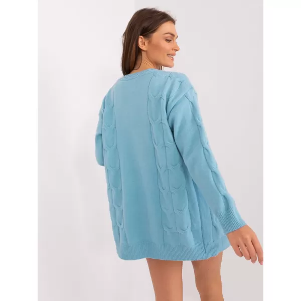  Dámský svetr WOOL FASHION ITALIA AT-SW-2241.36P LIGHT BLUE 