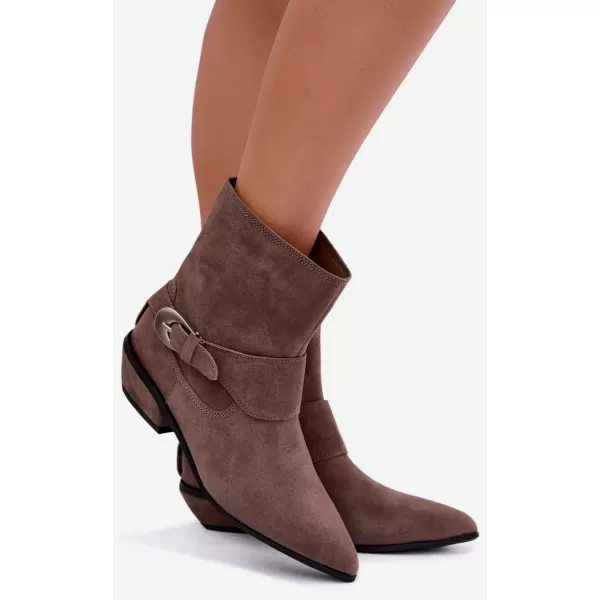  Dámské kovbojky BOTO JJ102P DARK BEIGE 