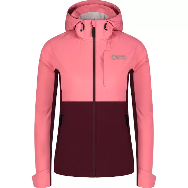  Dámská softshellová bunda NORDBLANC BLINK NBSSL8320 RŮŽOVÁ 