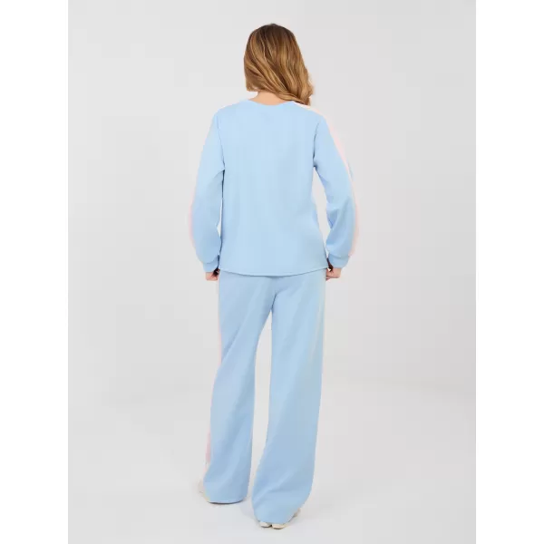  Dámská tepláková souprava RUE PARIS IT-KMPL-22211.32 LIGHT BLUE 