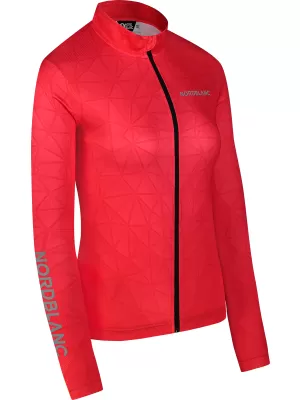 Dámský cyklo dres NORDBLANC VELOFLOW NBSLF8105 ČERVENÁ