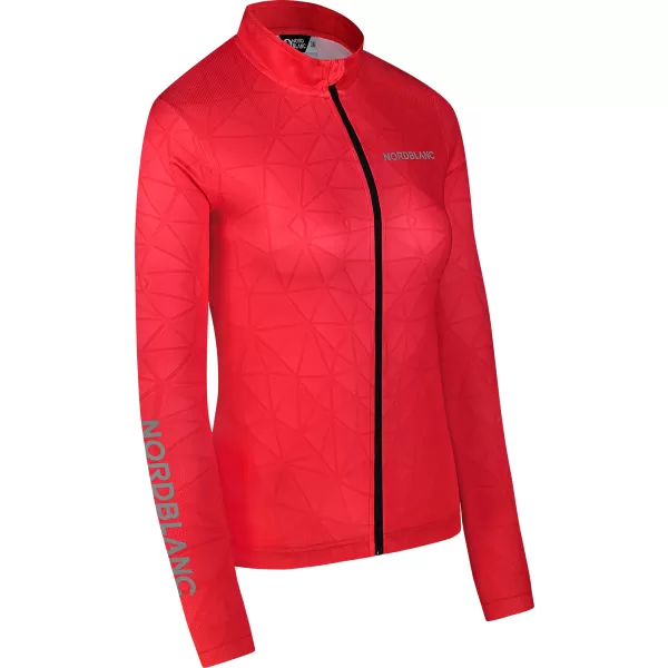  Dámský cyklo dres NORDBLANC VELOFLOW NBSLF8105 ČERVENÁ 