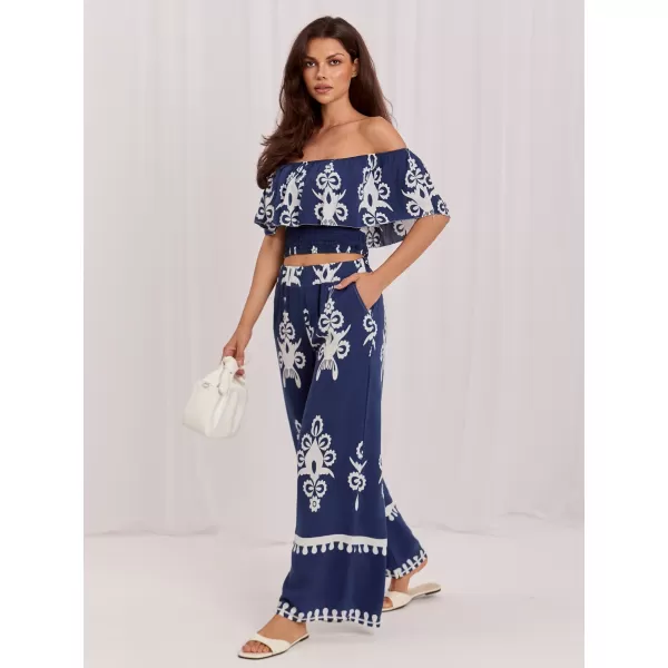  Dámský komplet ITALY MODA MO-KMPL-126175.85 NAVY 