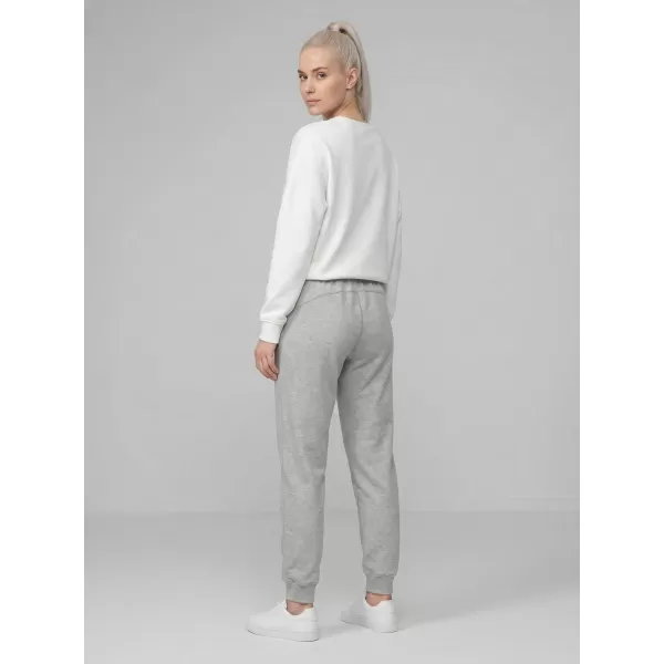  Dámské kalhoty 4F 4FWMM00TTROF1659 COLD LIGHT GREY MELANGE 