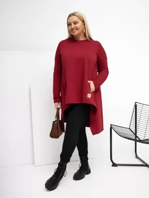 Dámská tunika RELEVANCE RV-TU-5042.09X BURGUNDY