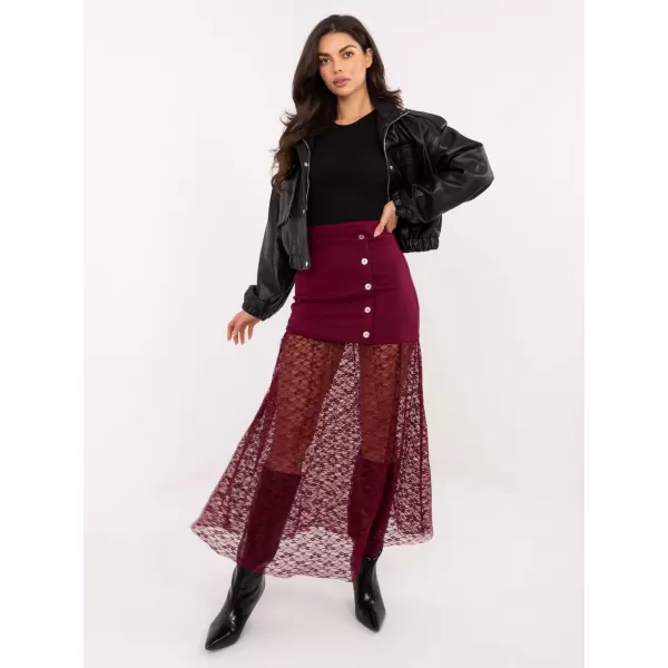  Dámská sukně ITALY MODA MI-SD-3292.09P BURGUNDY 