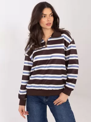 Dámská halenka ITALY MODA IT-BZ-9981-1.08 DARK BROWN