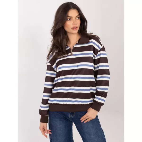  Dámská halenka ITALY MODA IT-BZ-9981-1.08 DARK BROWN 