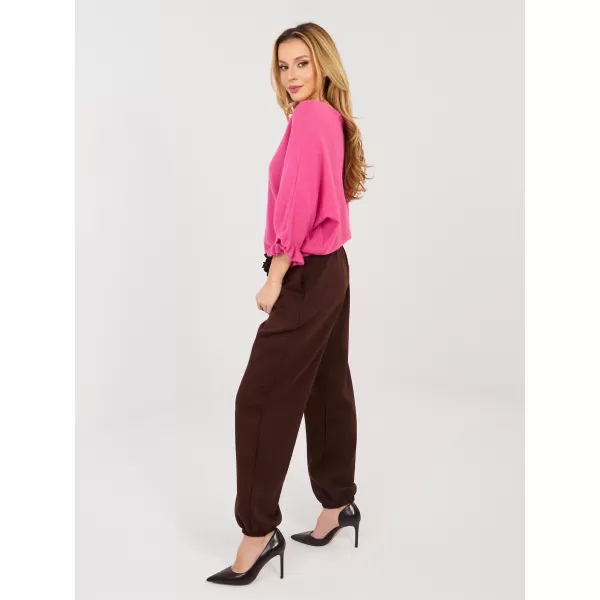  Dámské kalhoty ITALY MODA IT-SP-22197.61 DARK BROWN 