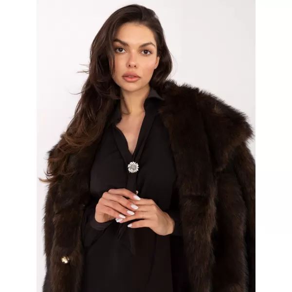  Dámská halenka FACTORY PRICE IT-BZ-28913.17 DARK BROWN 