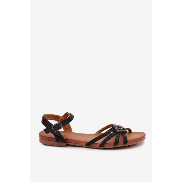  Dámské sandály S.BARSKI KV61-6056 BLACK 