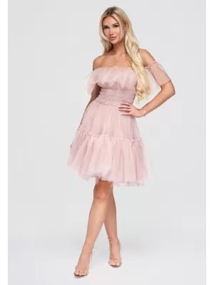 Dámské šaty LARICA LA-OM-DLR387 PINK