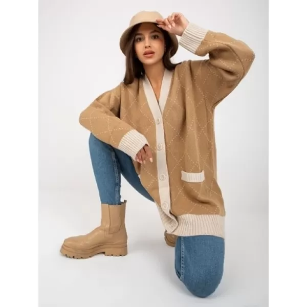  Dámský svetr RUE PARIS LC-SW-0258.03P CAMEL 