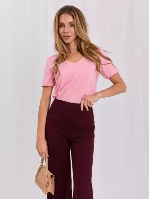 Dámské tričko RUE PARIS RV-TS-A1095.33 BRIGHT PINK