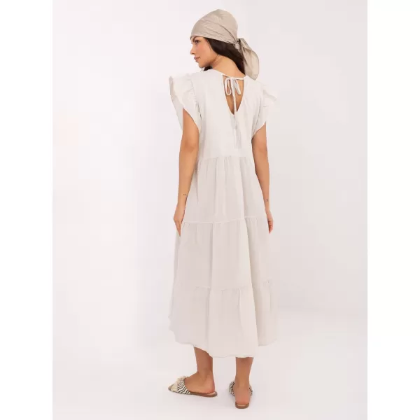 Dámské šaty OCH BELLA TW-SK-BI-6-2172.96 LIGHT BEIGE 