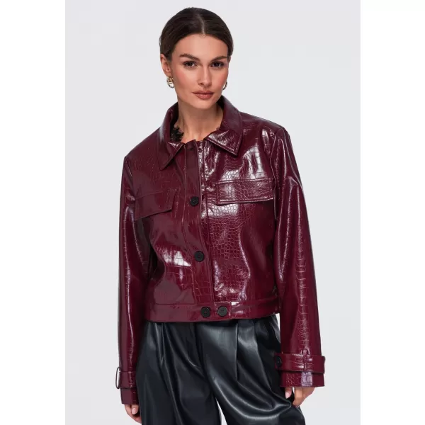  Dámská bunda OMBRE OW-JAFL-0145 BURGUNDY 