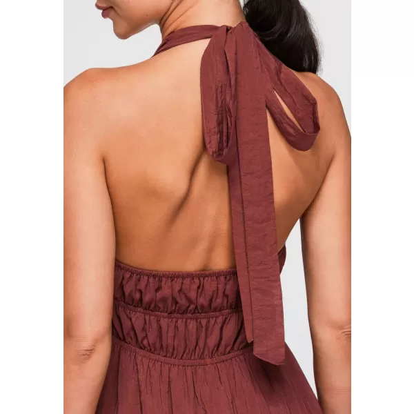  Dámské šaty OMBRE OW-DLR-E0001 BROWN 