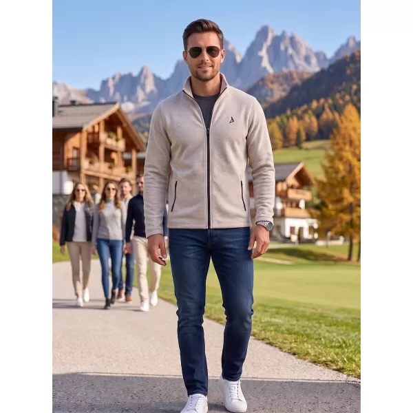  Pánská fleece mikina ALTISPORT ALM002852 STŘÍBRNÝ MELÍR 