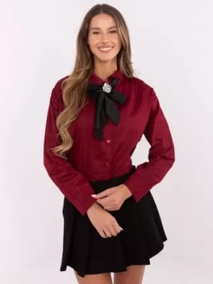 Dámská košile ITALY MODA DHJ-KS-9236.92P BURGUNDY