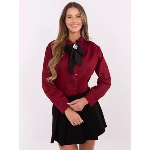  Dámská košile ITALY MODA DHJ-KS-9236.92P BURGUNDY 