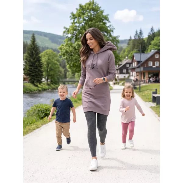  Dámská prodloužená mikina ALTISPORT ALW091419 OCELOVĚ ŠEDÁ 