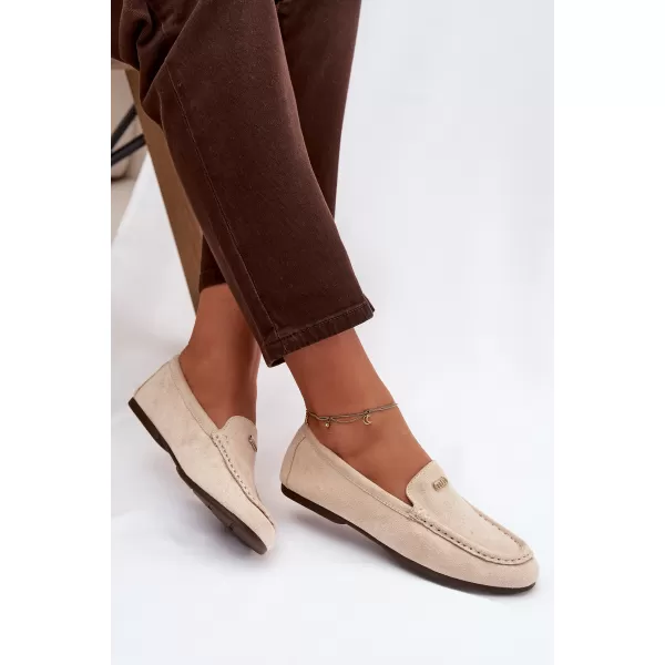  Dámské mokasíny BOTO QQ-273 BEIGE 