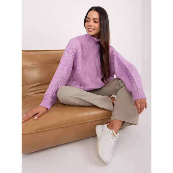  Dámský svetr WOOL FASHION ITALIA AT-SW-2350.91P BRIGHT PURPLE 