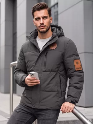 Pánská bunda DSTREET1 TMAVĚ ŠEDÁ