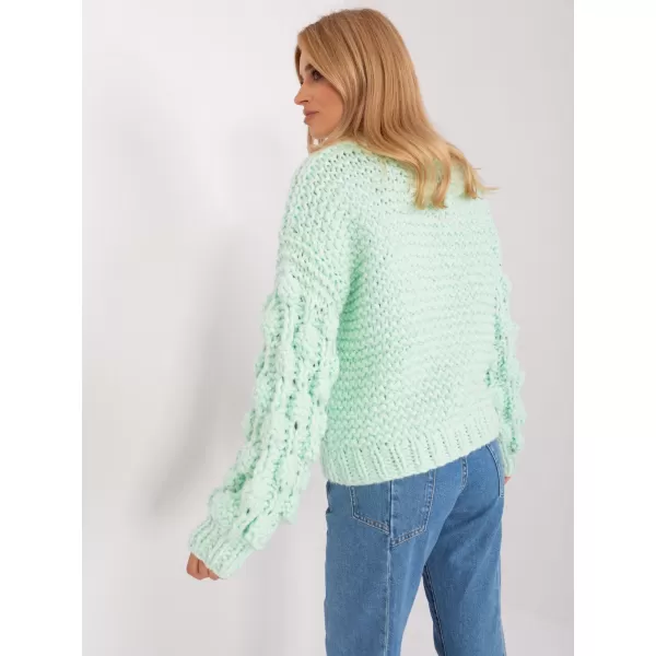  Dámský svetr WOOL FASHION ITALIA AT-SW-2382.97P MINT 