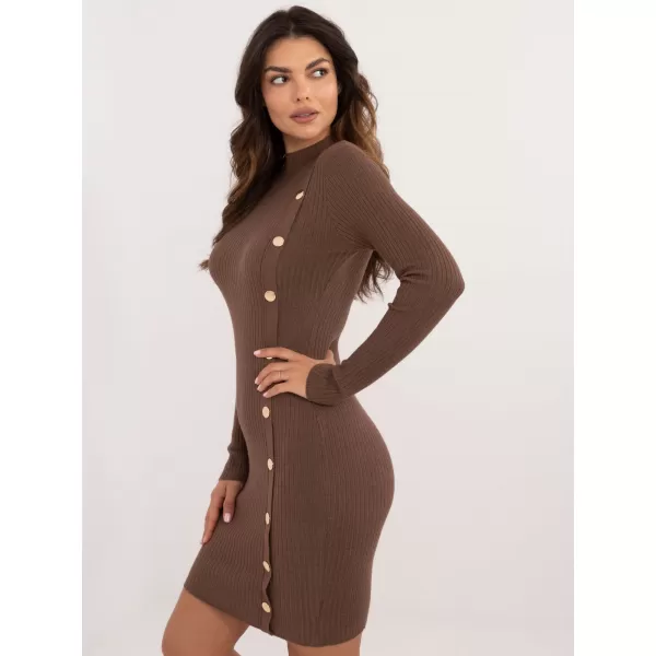  Dámské šaty WOOL FASHION ITALIA AT-SK-2345-2.32 BROWN 