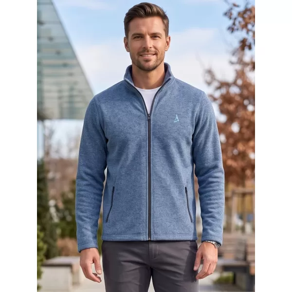  Pánská fleece mikina ALTISPORT ALM002852 TMAVÝ DENIM MELÍR 