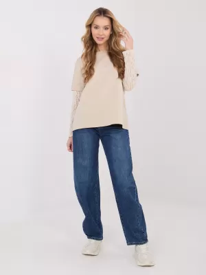 Dámské triko ITALY MODA MI-BZ-4227.61 BEIGE