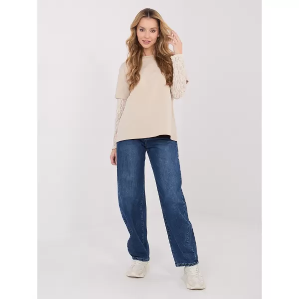  Dámské triko ITALY MODA MI-BZ-4227.61 BEIGE 