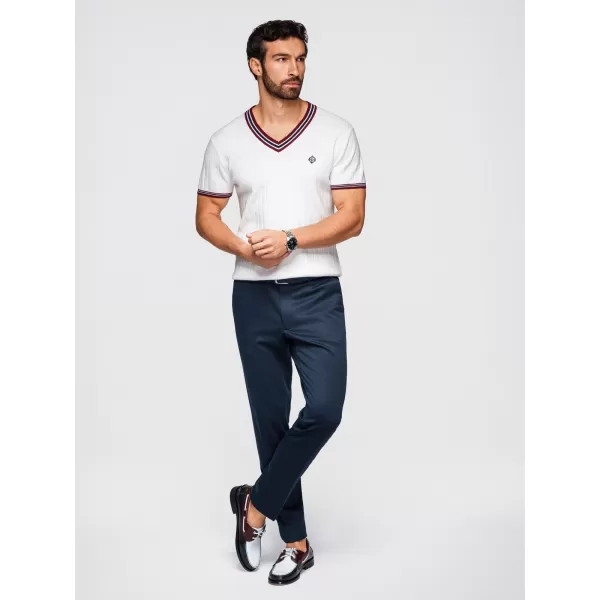  Pánské triko OMBRE OM-TSCT-0266 WHITE 