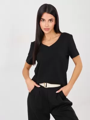 Dámské tričko RUE PARIS RV-TS-A1095.33 BLACK
