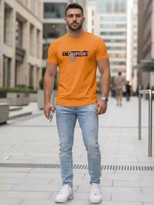 Pásnké triko DSTREET ORANŽOVÁ