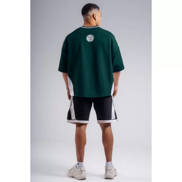 Oversized tričko NEBBIA PRIMAL 869 DARK GREEN 