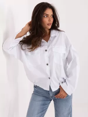 Dámská košile RUE PARIS IT-KS-FL9273.86 WHITE