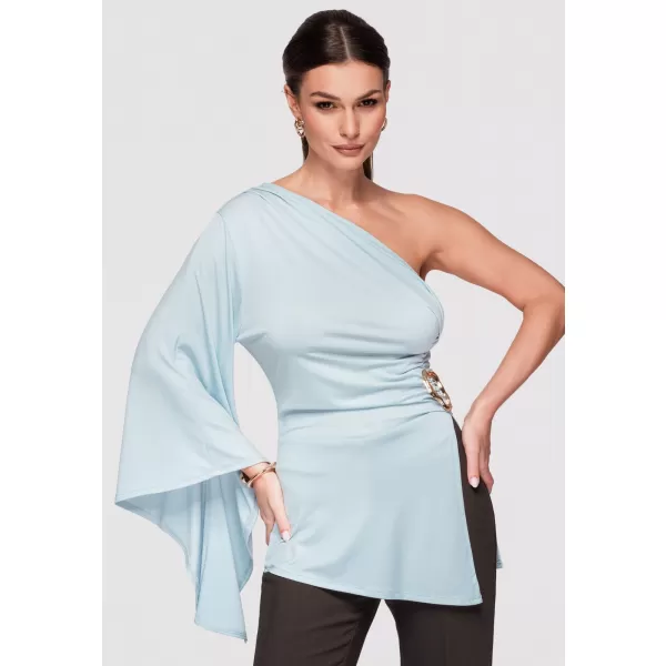  Dámská halenka LARICA OW-SH-E0005 BLUE 