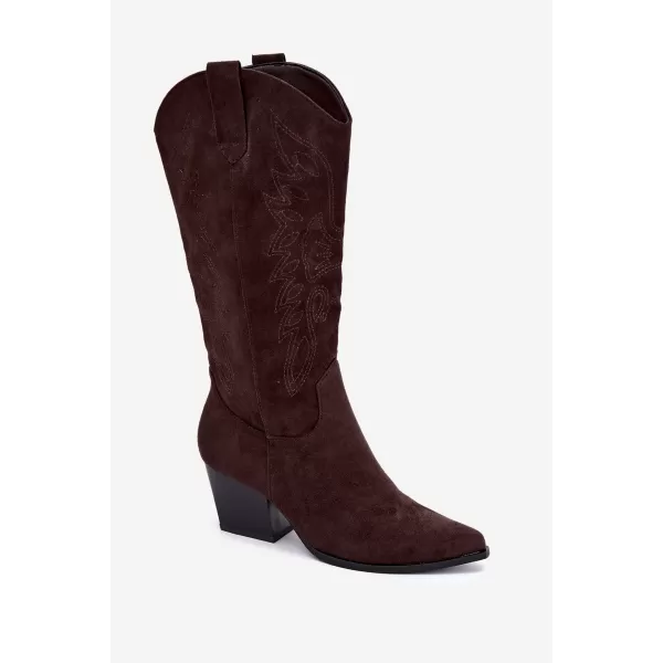  Dámské kozačky BOTO 7627A BROWN 