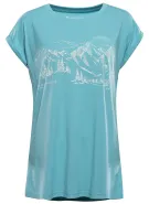 Dámské outdoorové triko ALPINE PRO NOGERA 2 AQUA SEA VARIANTA PA