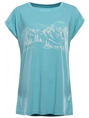 Dámské outdoorové triko ALPINE PRO NOGERA 2 AQUA SEA VARIANTA PA