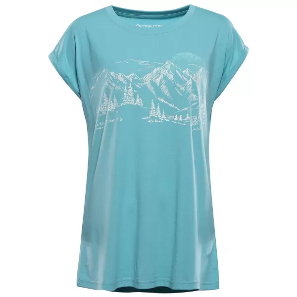  Dámské outdoorové triko ALPINE PRO NOGERA 2 AQUA SEA VARIANTA PA 