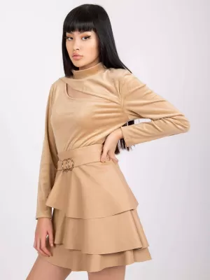 Dámská halenka ITALY MODA DHJ-BZ-6561.09P CAMEL