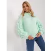 Dámský svetr WOOL FASHION ITALIA AT-SW-2382.97P MINT